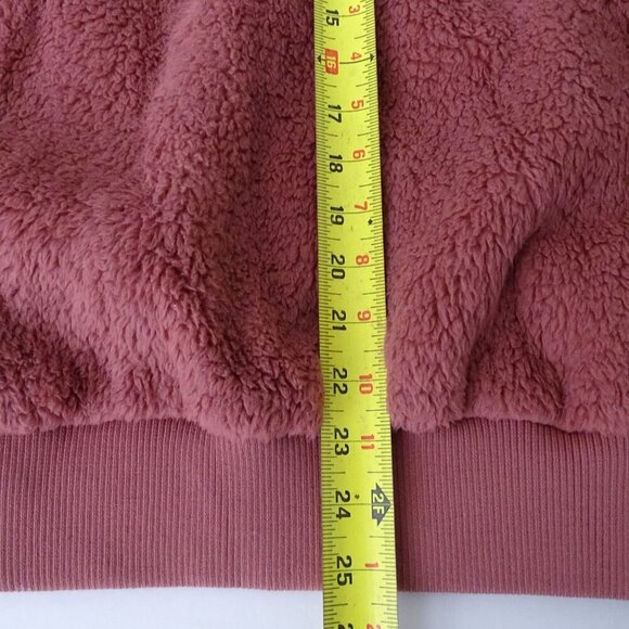 Free Country Full Zip Plush Sherpa Jacket Women Size XL Pink High Neck NEW - Picture 12 of 12
